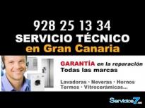 Servicio técnico de lavadoras 928251334