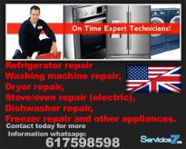 We service all types and brands of appliances in G