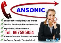 Reparacion de lavadora ansonic en aguimes